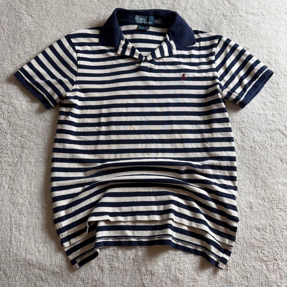 Polo Ralph Lauren Navy Stripe Polo Mens M